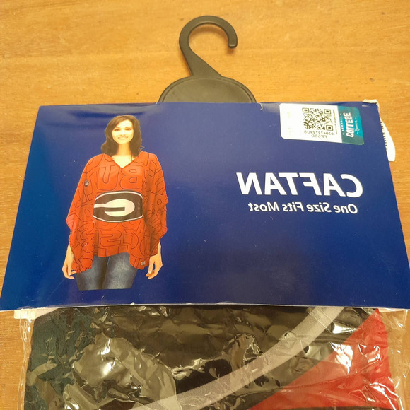 Georgia Littlearth NCAA Womens Sheer Caftan Bulldogs New - Picture 3 of 4